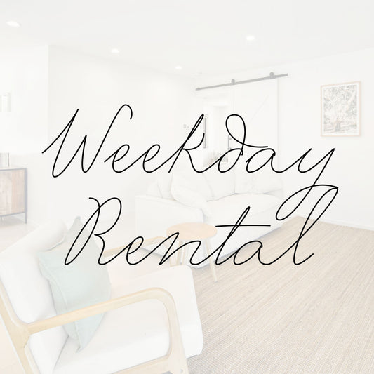 1 Hour Weekday Rental $100 + $250 Refundable Deposit